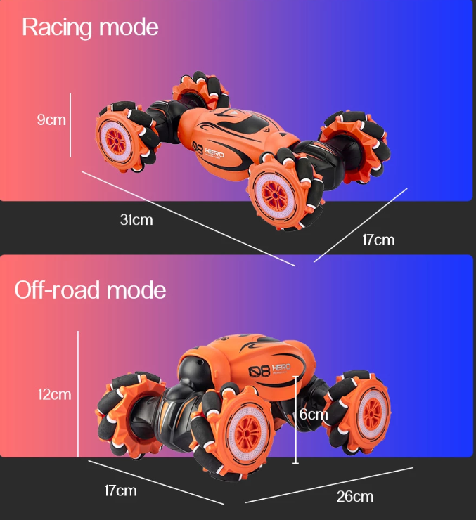 CARRO ACROBÁTICO A CONTROL REMOTO