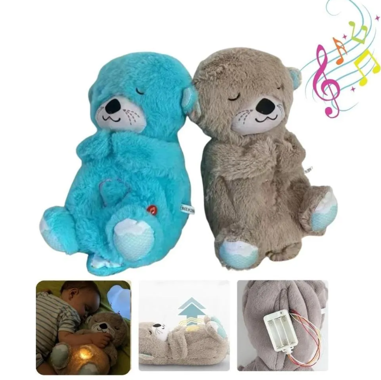 BONITO PELUCHE NUTRIA MUSICAL QUE RESPIRA PARA NIÑA