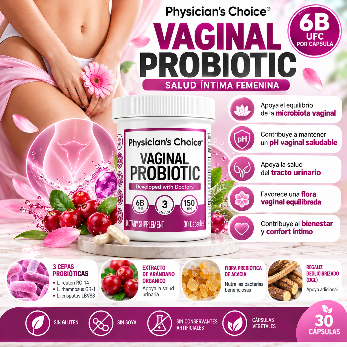 PHYSICIAN’S CHOICE – VAGINAL PROBIOTIC