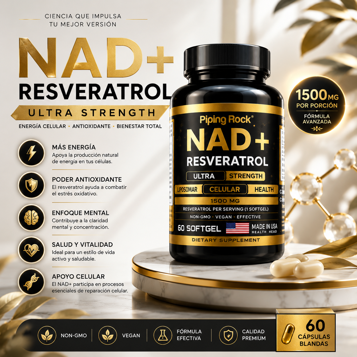 NAD+ RESVERATROL – ULTRA STRENGTH