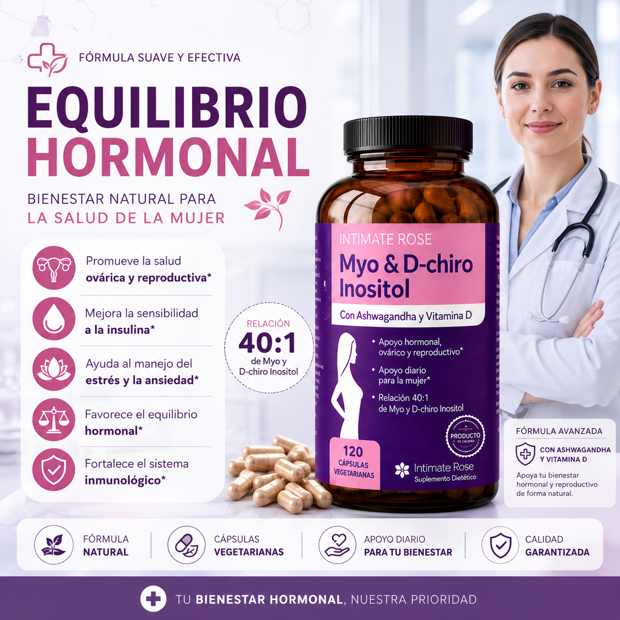 MYO & D-CHIRO INOSITOL – INTIMATE ROSE