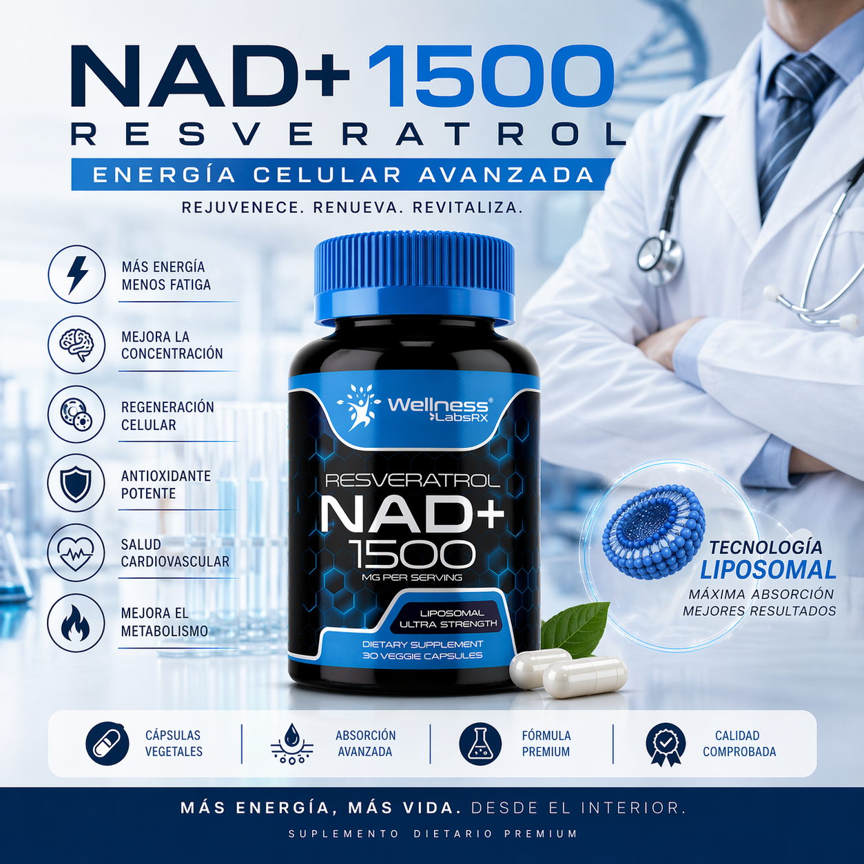 RESVERATROL NAD+1500