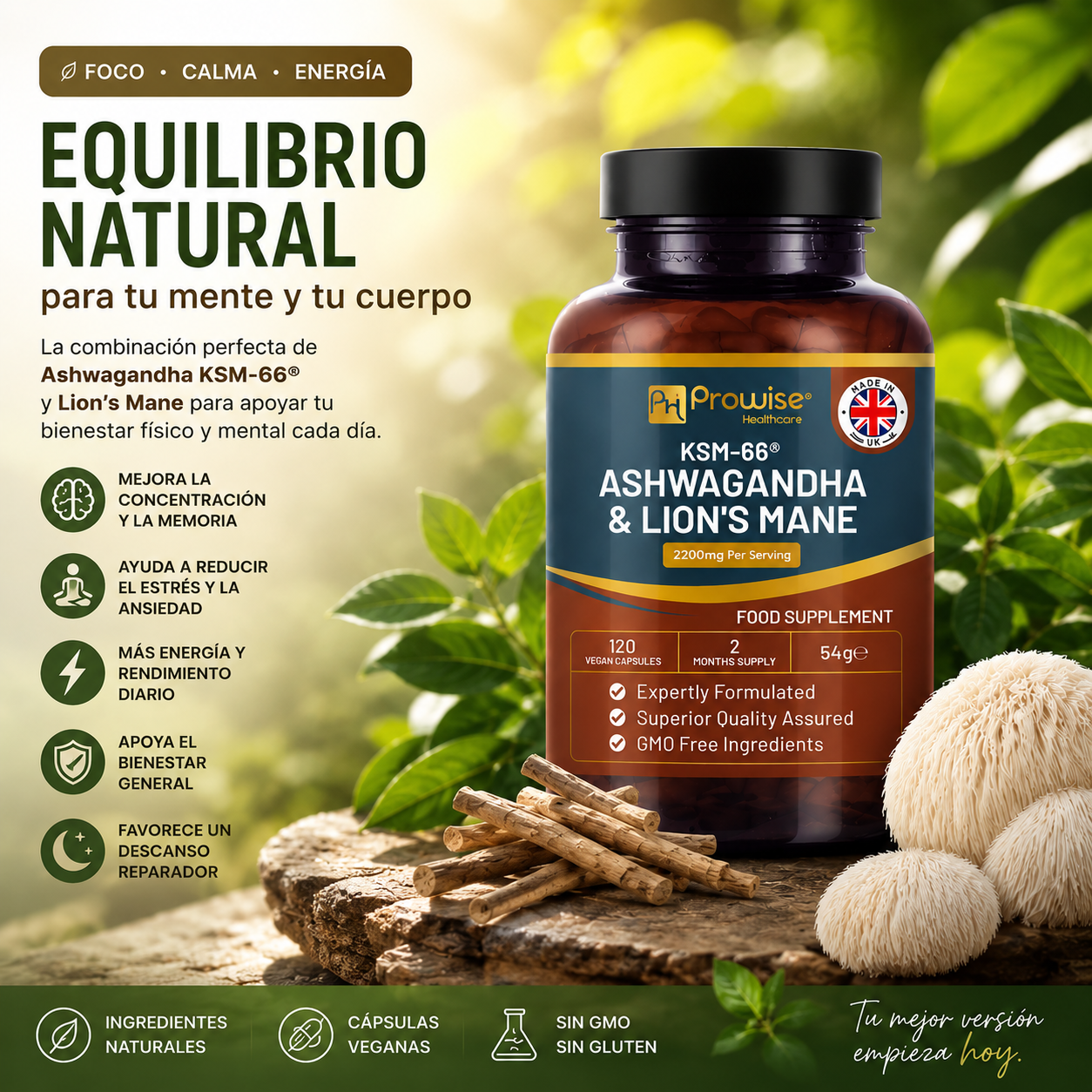ASHWAGANDHA & LION'S MANE