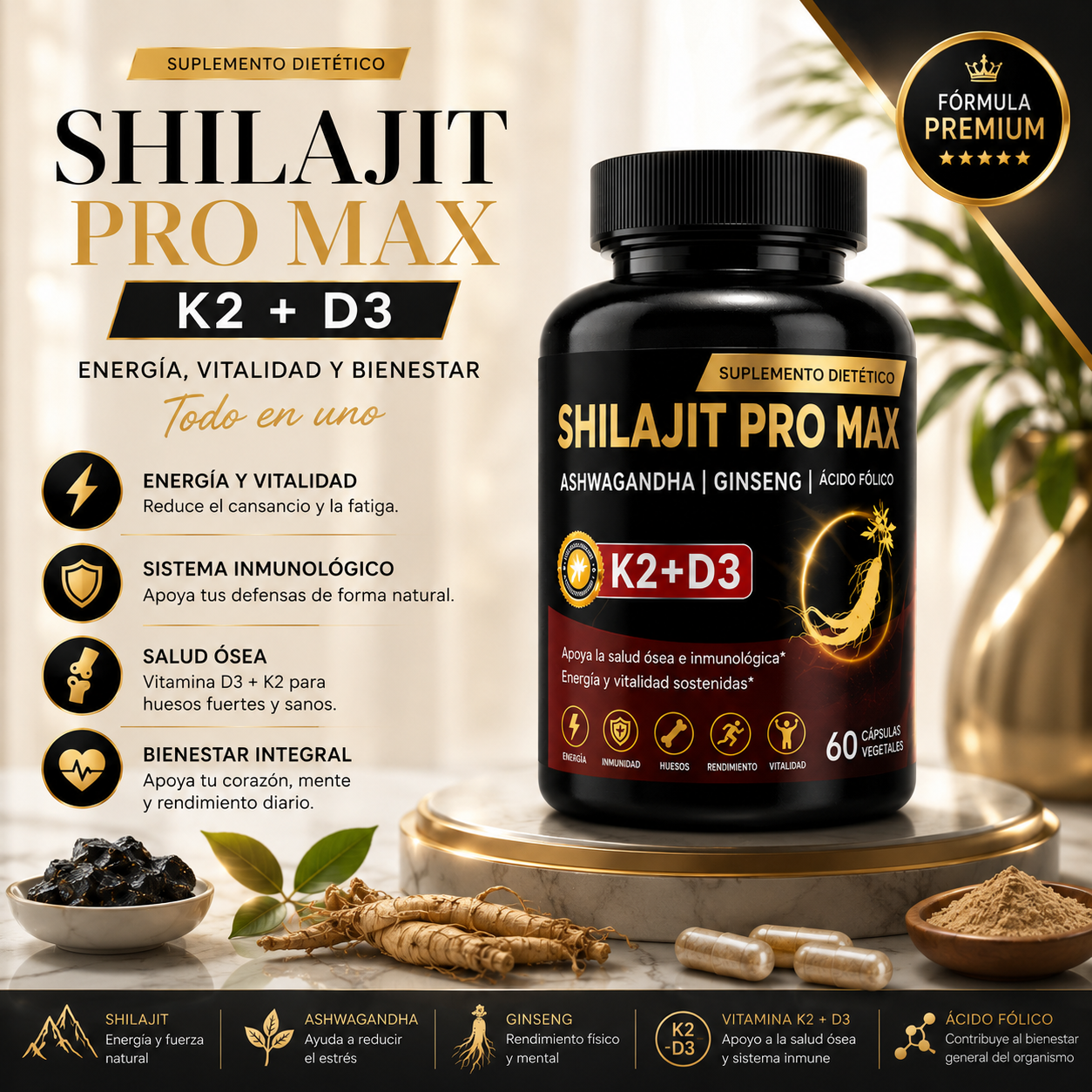 SHILAJIT PRO MAX K2 + D3