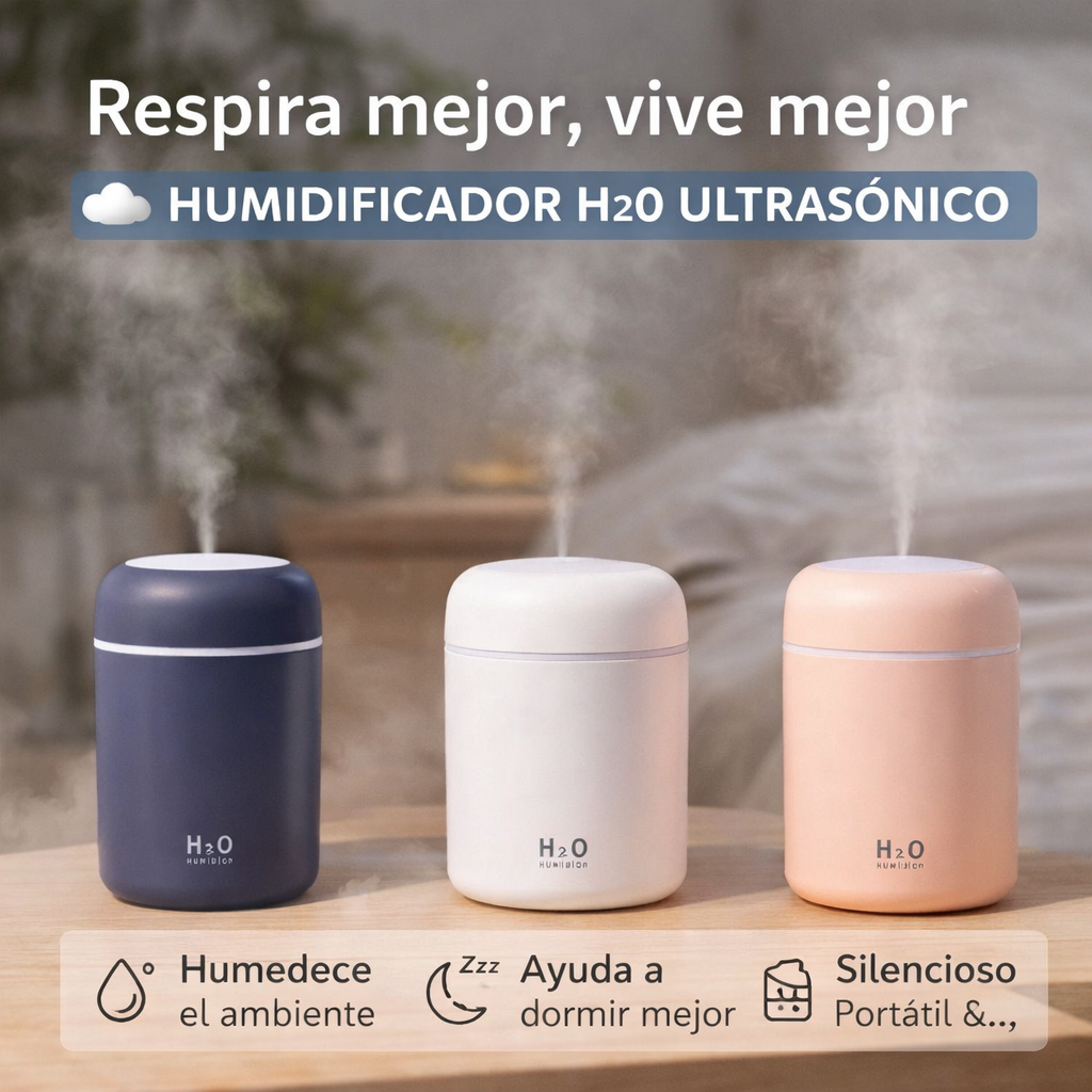 HUMIDIFICADOR ULTRASÓNICO PURIFICADO