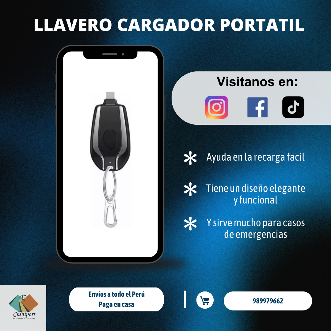LLAVERO CARGADOR PORTATIL