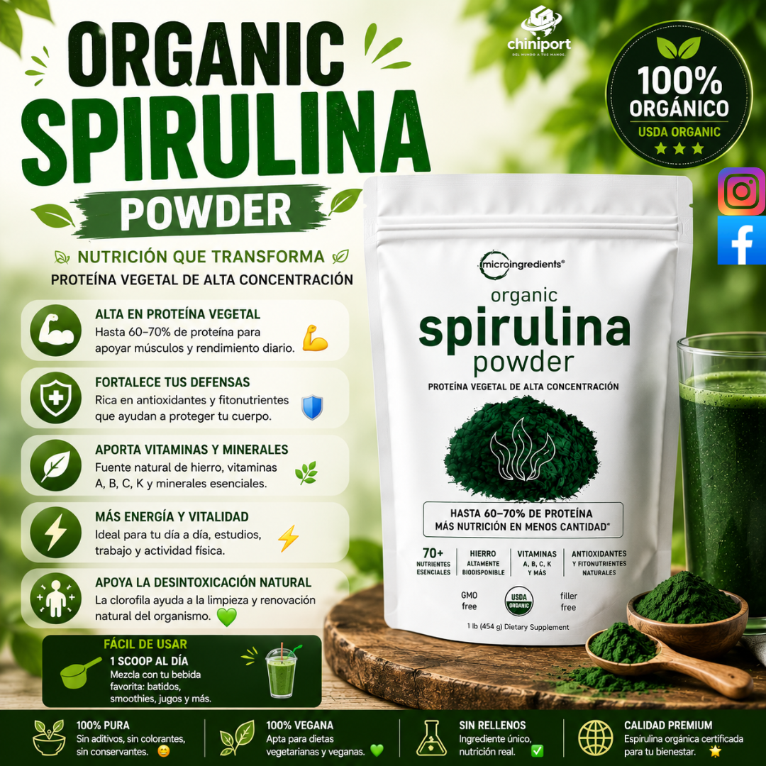 ORGANIC SPIRULINA POWDER