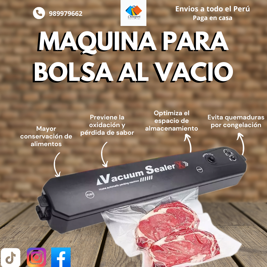 MAQUINA PARA BOLSA AL VACIO