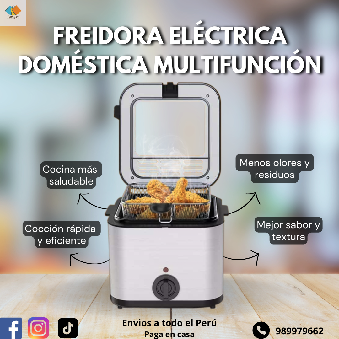 FREIDORA ELÉCTRICA DOMÉSTICA MULTIFUNCIÓN