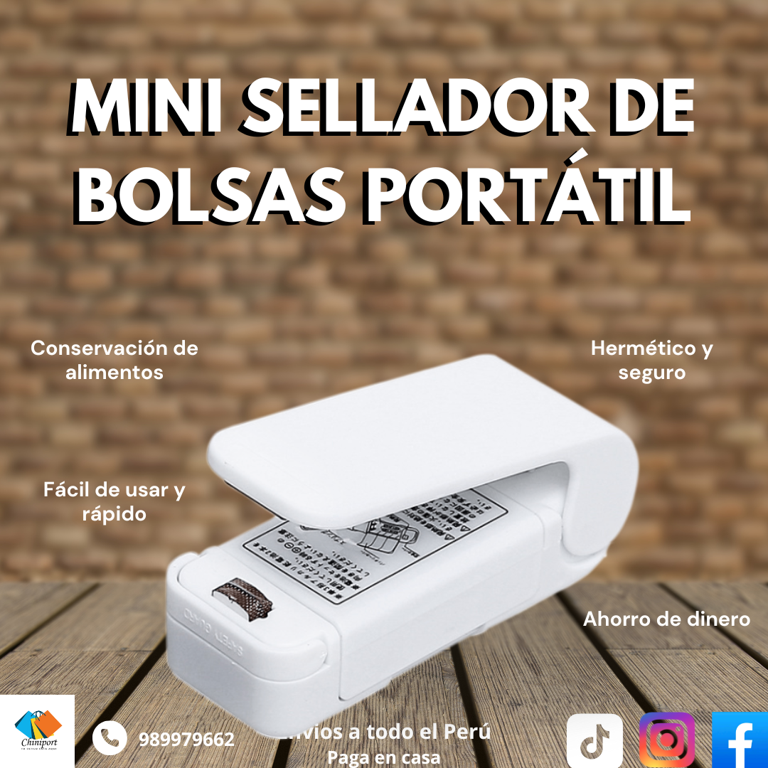 MINI SELLADOR DE BOLSAS PORTÁTIL
