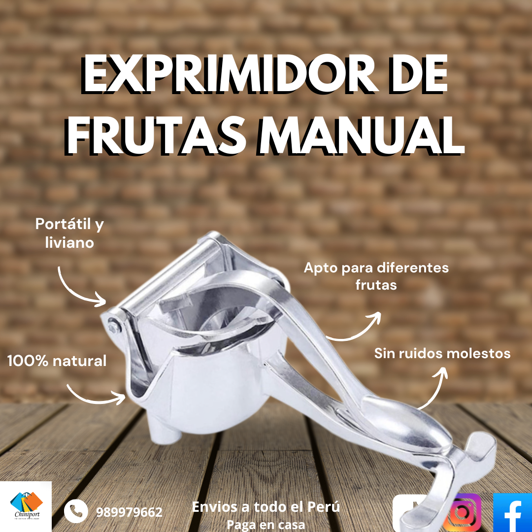 EXPRIMIDOR DE FRUTAS MANUAL