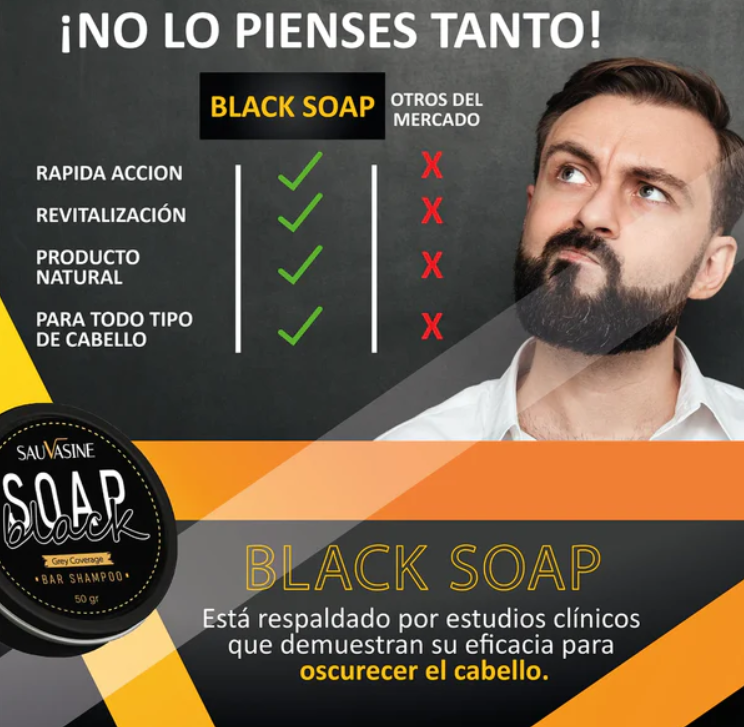 JABON ANTICANAS SOAP BLACK