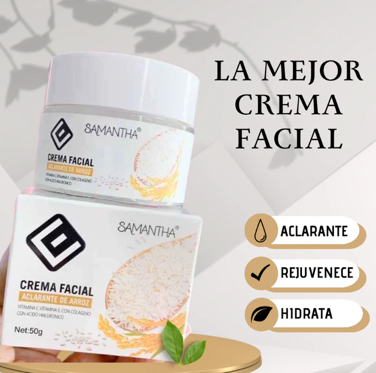 CREMA FACIAL ACLARANTE DE ARROZ