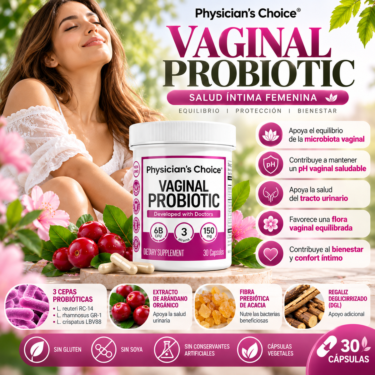 PHYSICIAN’S CHOICE – VAGINAL PROBIOTIC