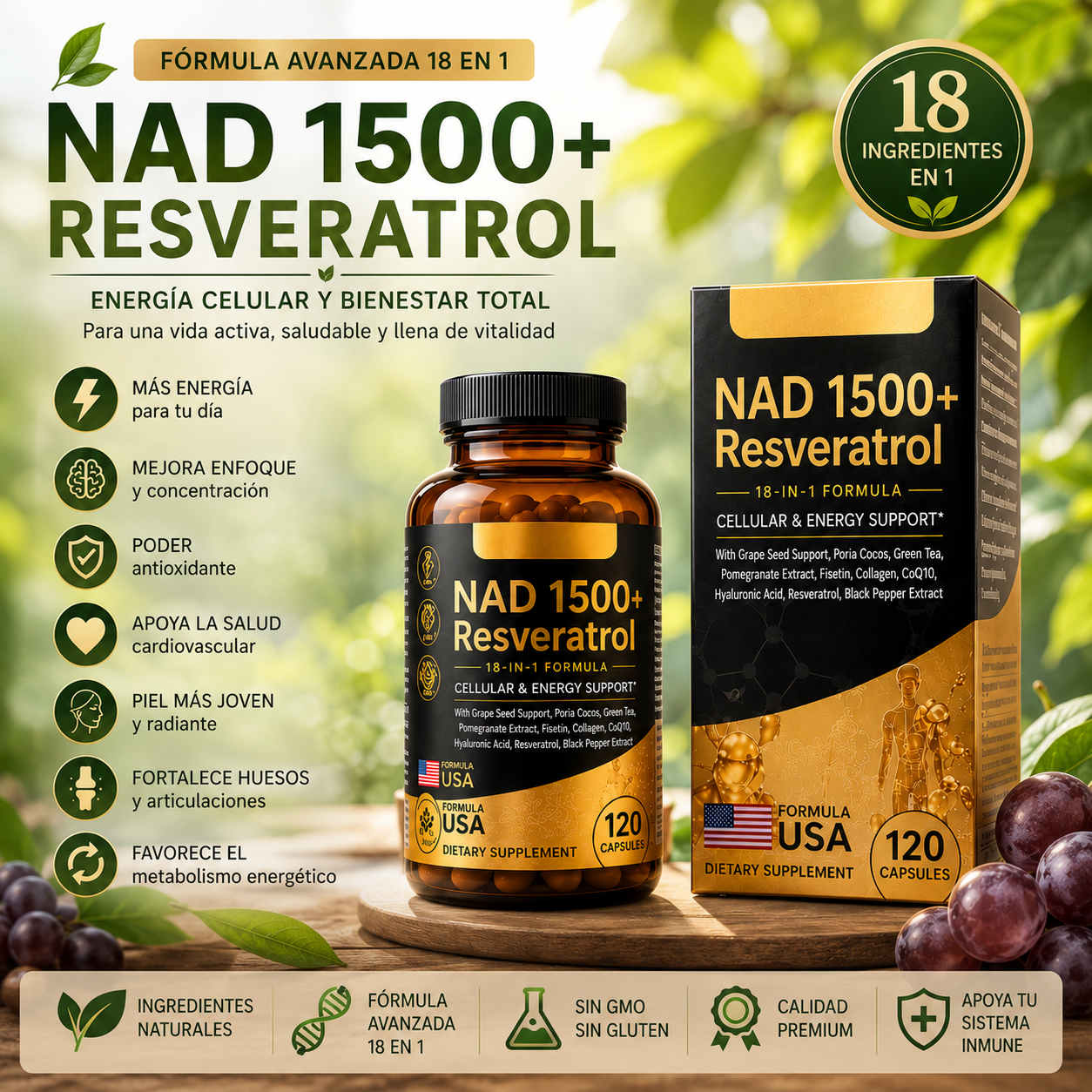 NAD 1500 + RESVERATROL