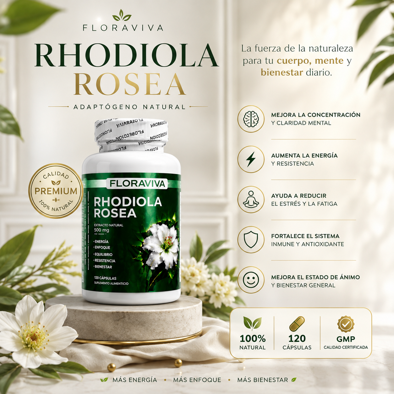 FLORAVIVA RHODIOLA ROSEA