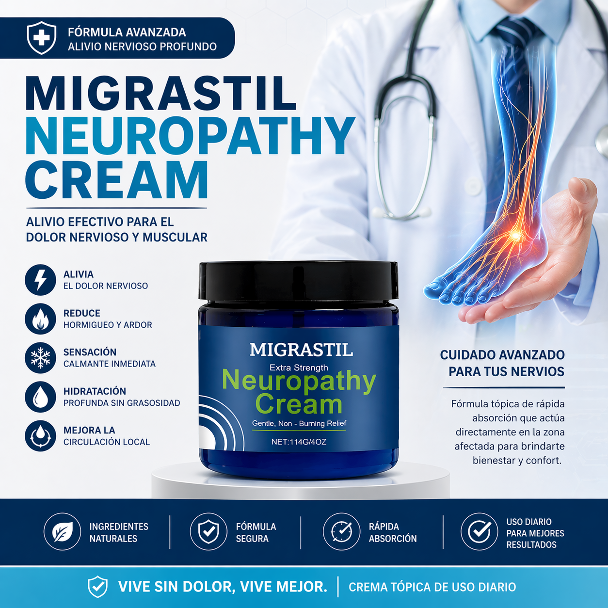 CREMA PARA ALIVIAR LA NEUROPATÍA
