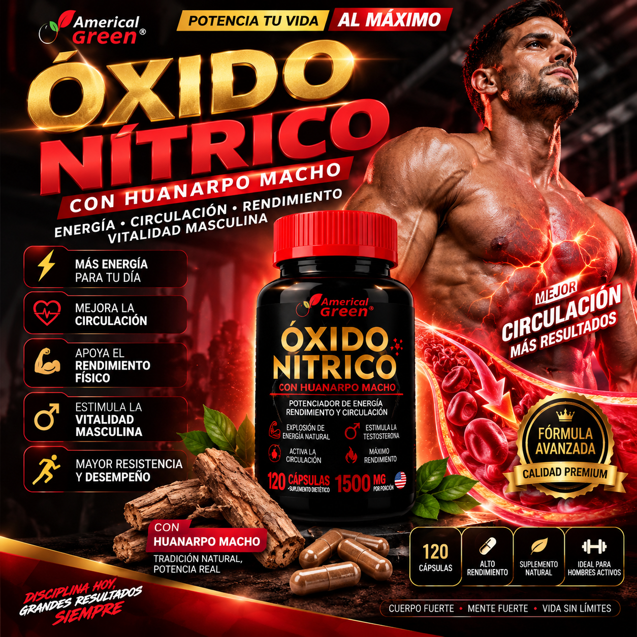 ÓXIDO NÍTRICO CON HUANARPO MACHO