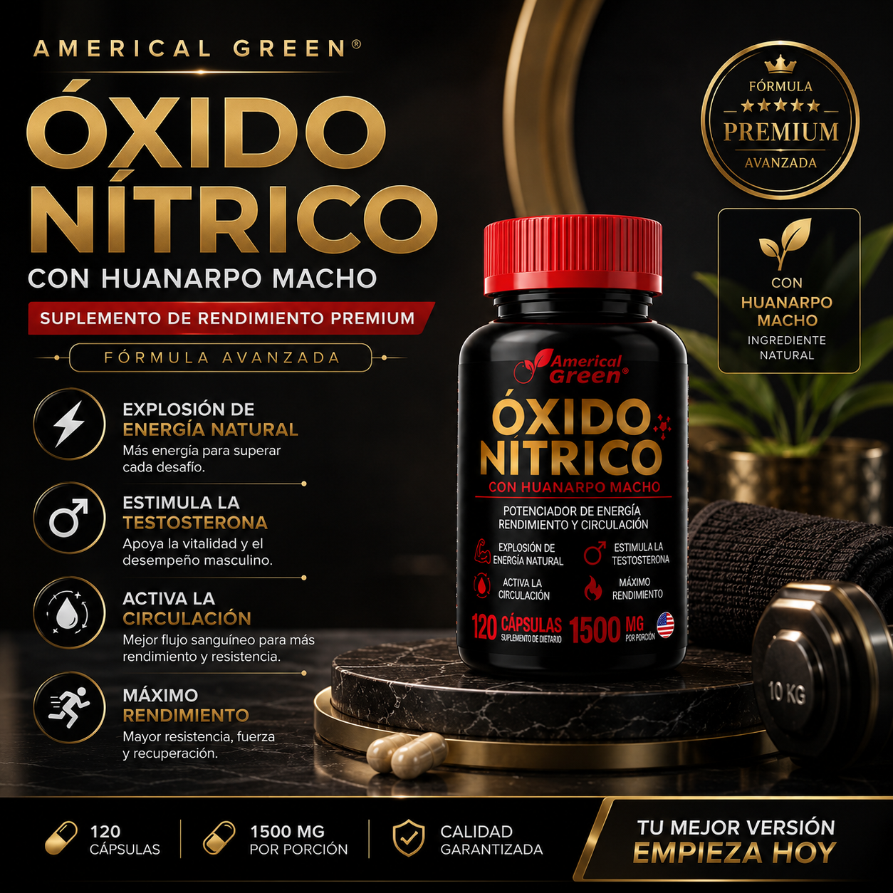 ÓXIDO NÍTRICO CON HUANARPO MACHO