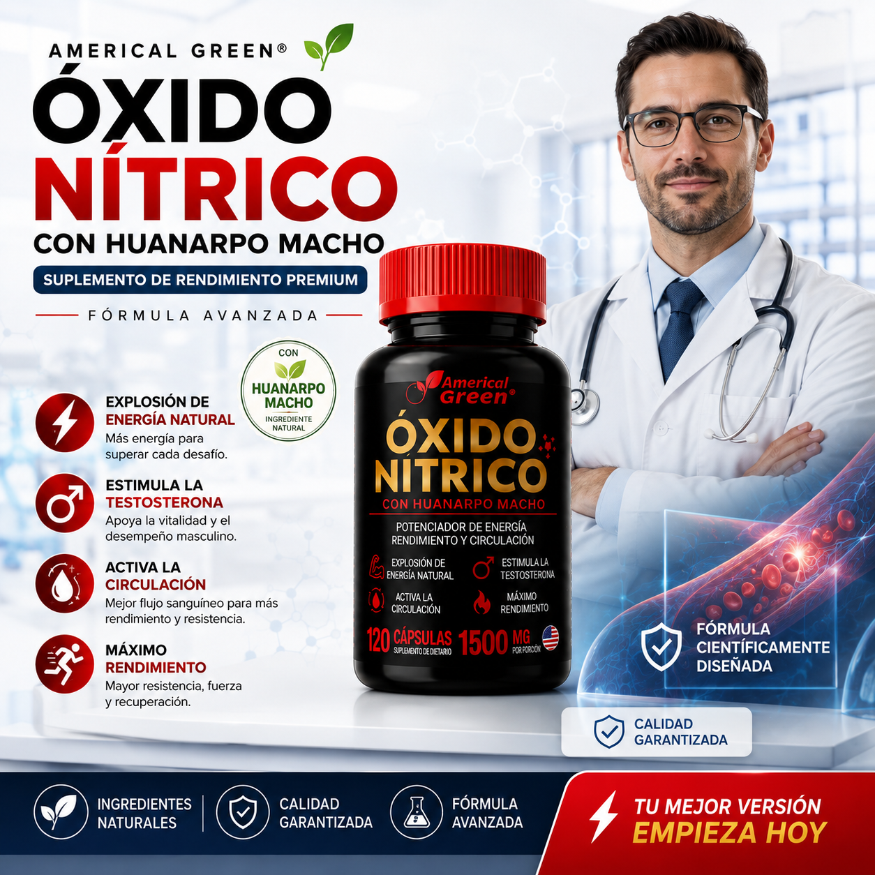 ÓXIDO NÍTRICO CON HUANARPO MACHO