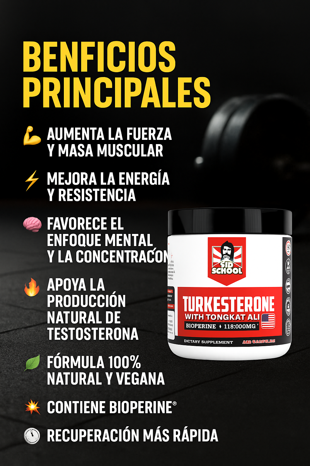 TURKESTERONE WITH TONGKAT ALI