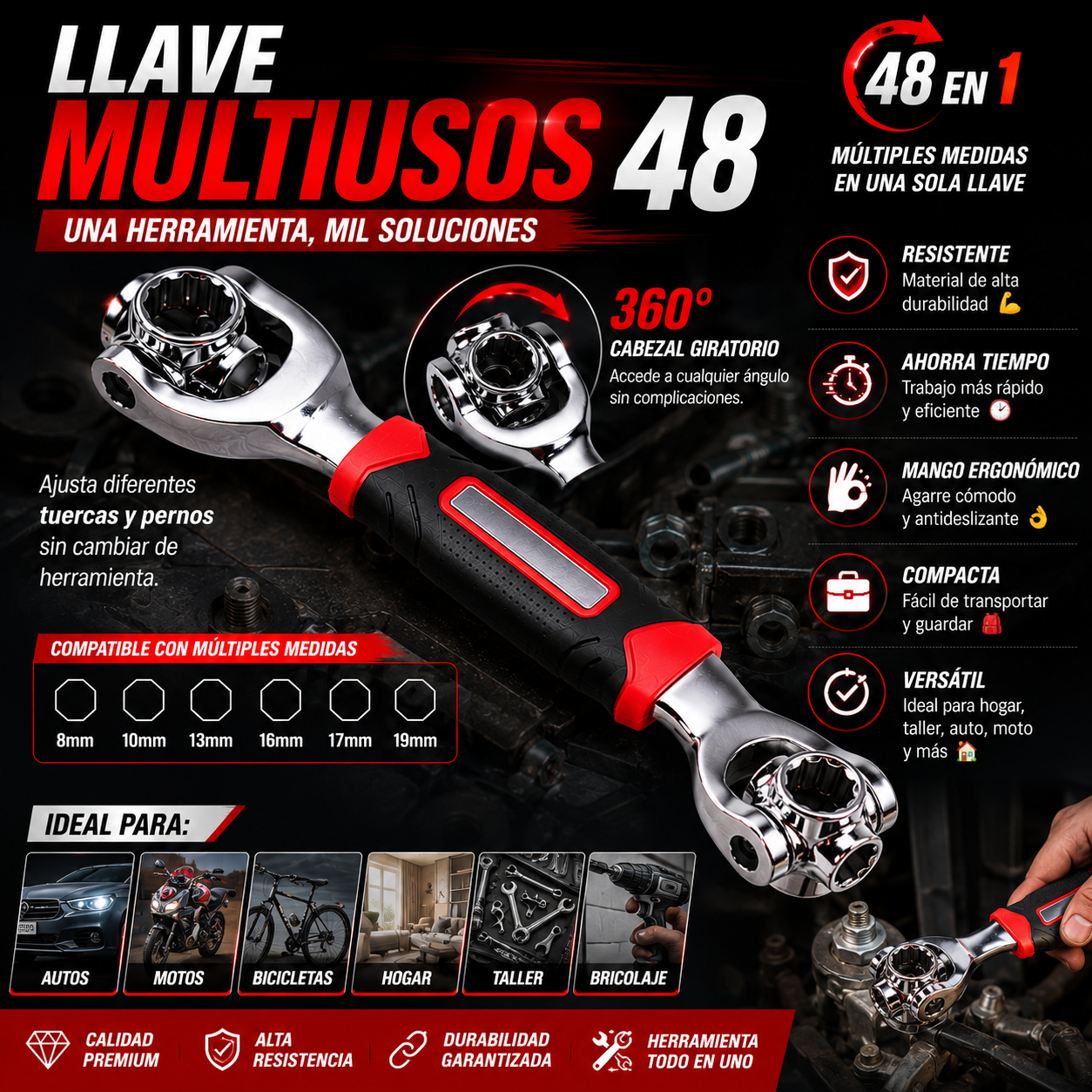 LLAVE MULTIUSO 48 EN 1
