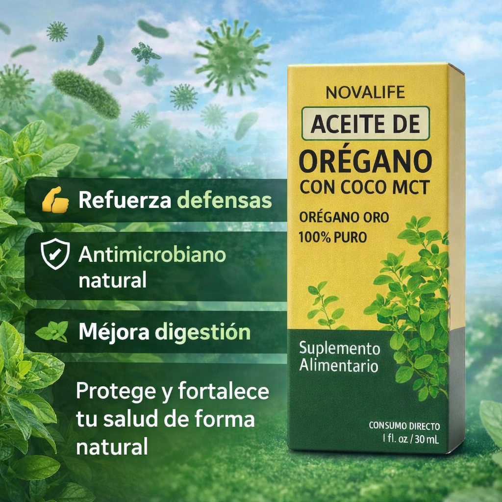 ACEITE DE ORÉGANO CON COCO - MCT