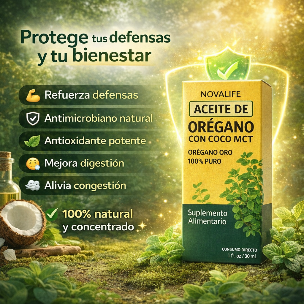 ACEITE DE ORÉGANO CON COCO - MCT