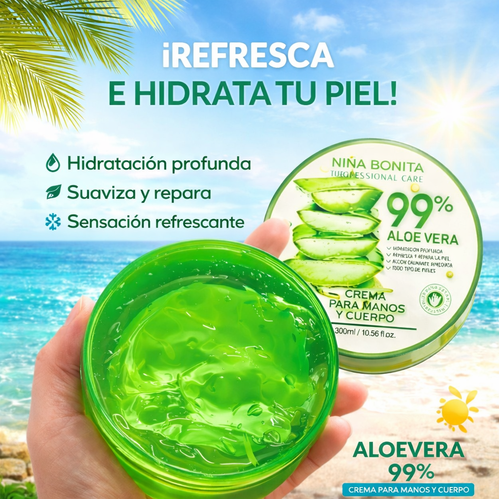 CREMA PARA MANOS Y CUERPO ALOE VERA