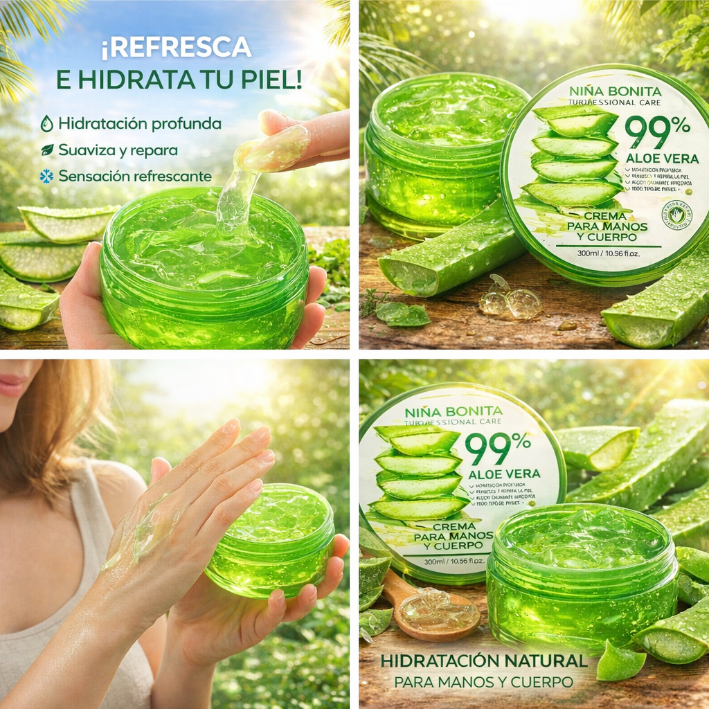 CREMA PARA MANOS Y CUERPO ALOE VERA