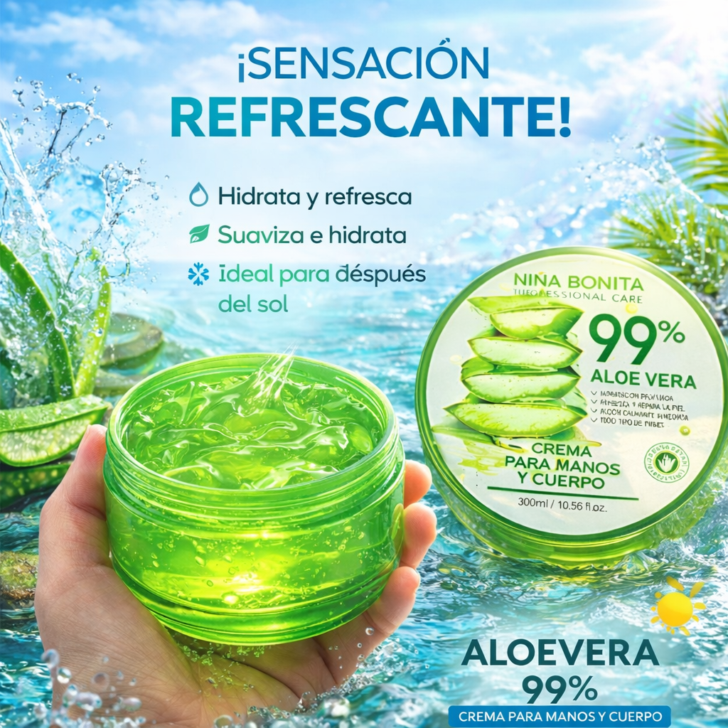 CREMA PARA MANOS Y CUERPO ALOE VERA