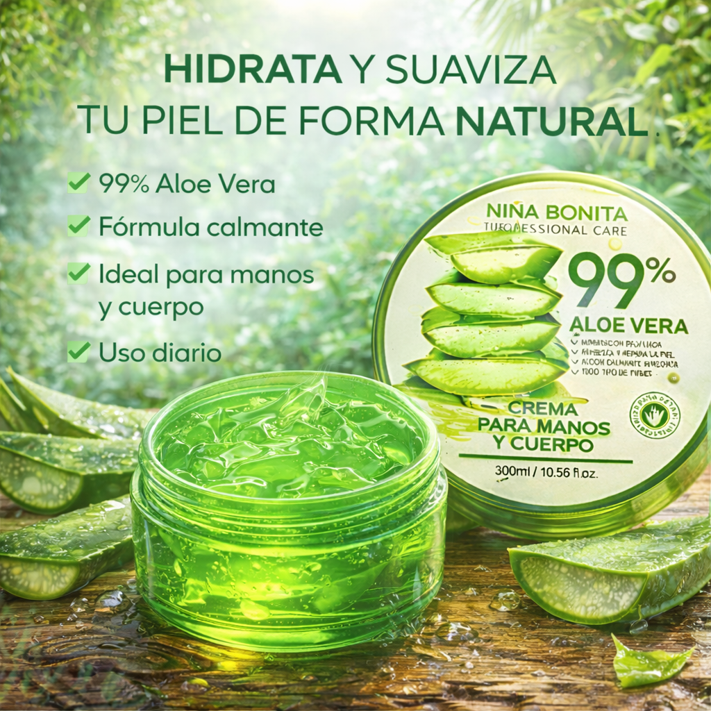 CREMA PARA MANOS Y CUERPO ALOE VERA