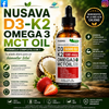 NUSAVA D3-K2 OMEGA 3 MCT OIL