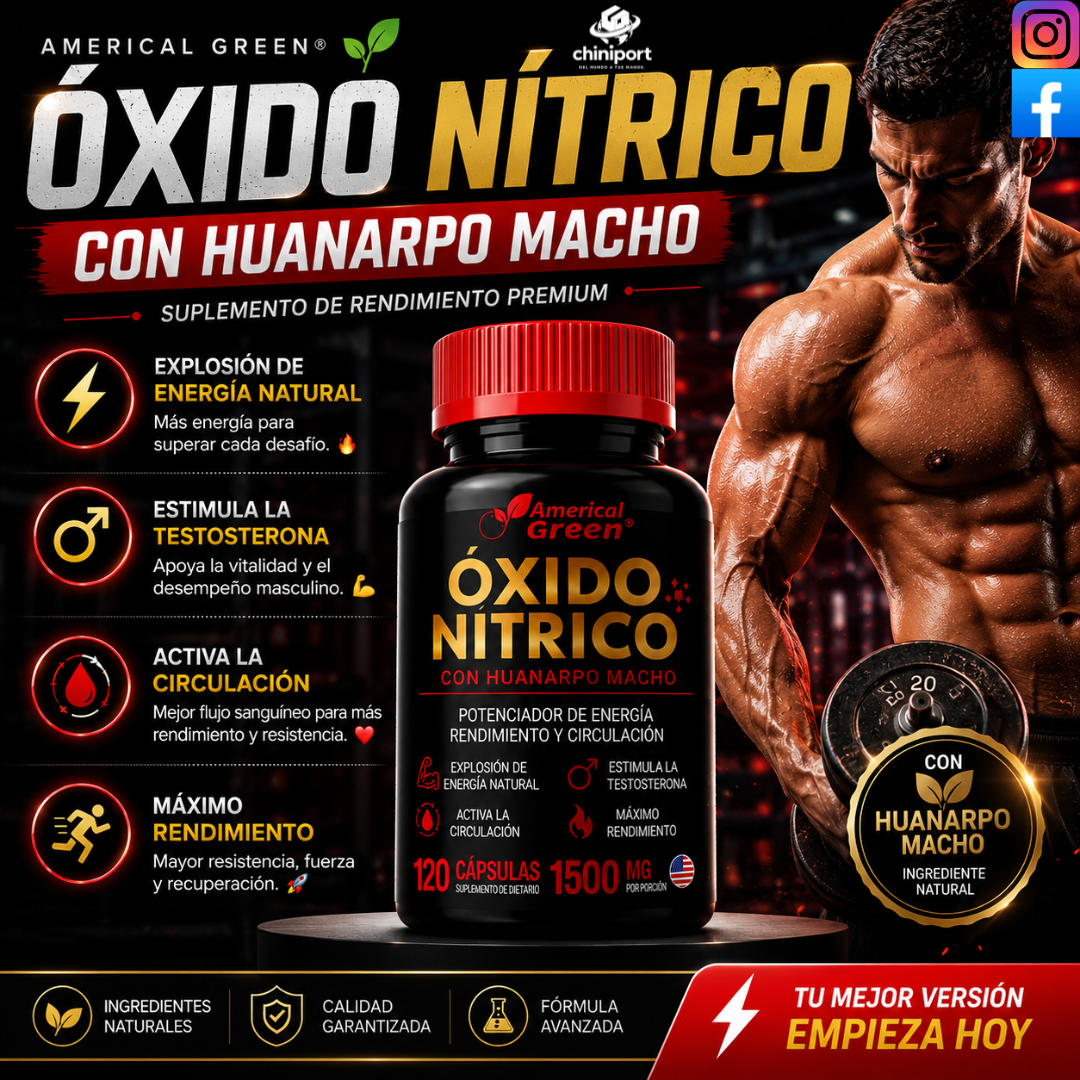 ÓXIDO NÍTRICO CON HUANARPO MACHO