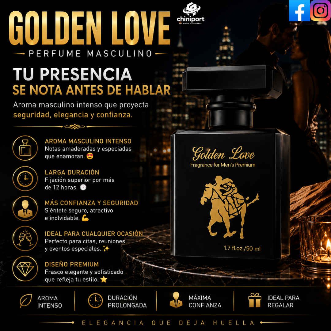 GOLDEN LOVE – PERFUME MASCULINO