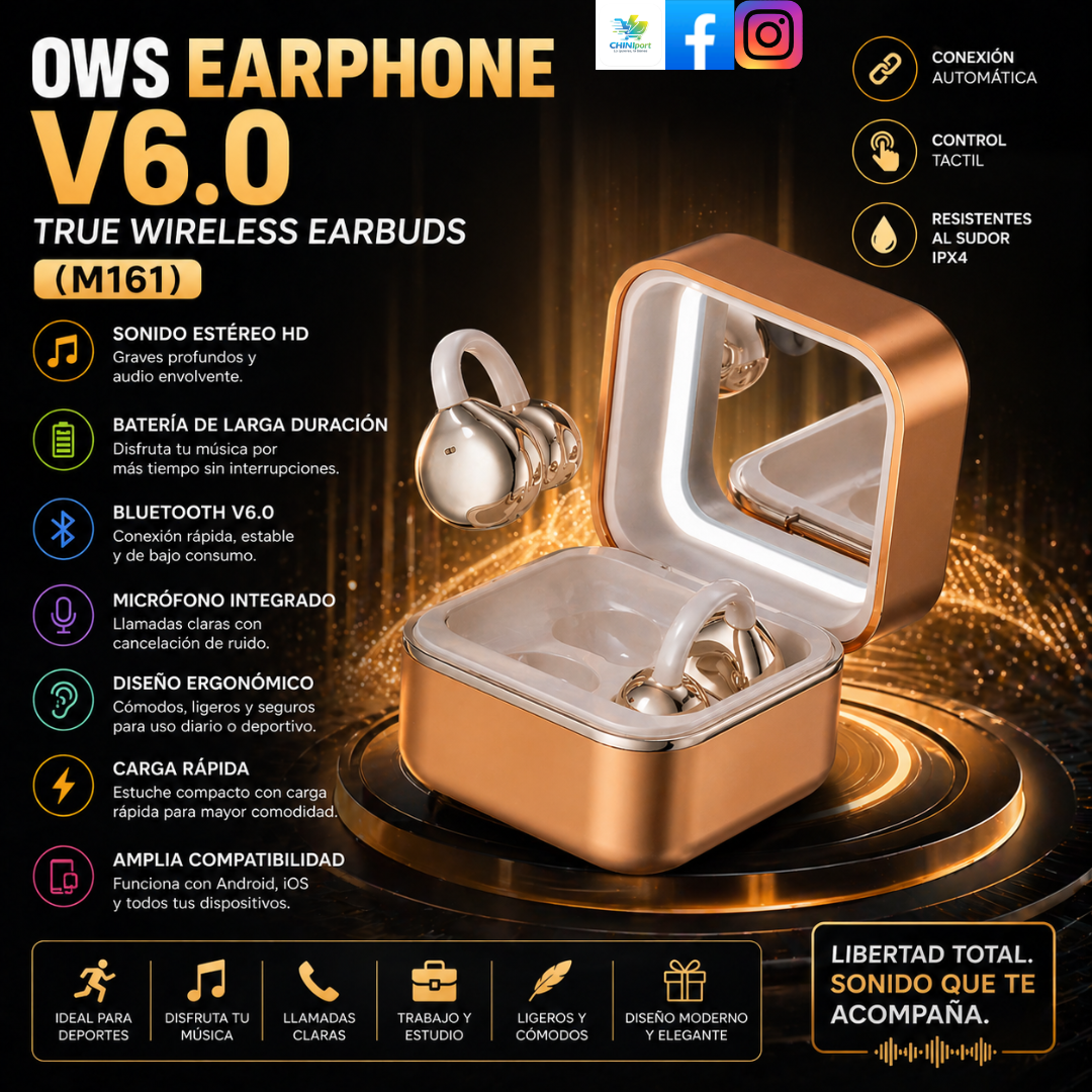 OWS EARPHONE V6.0 – TRUE WIRELESS EARBUDS (M161)