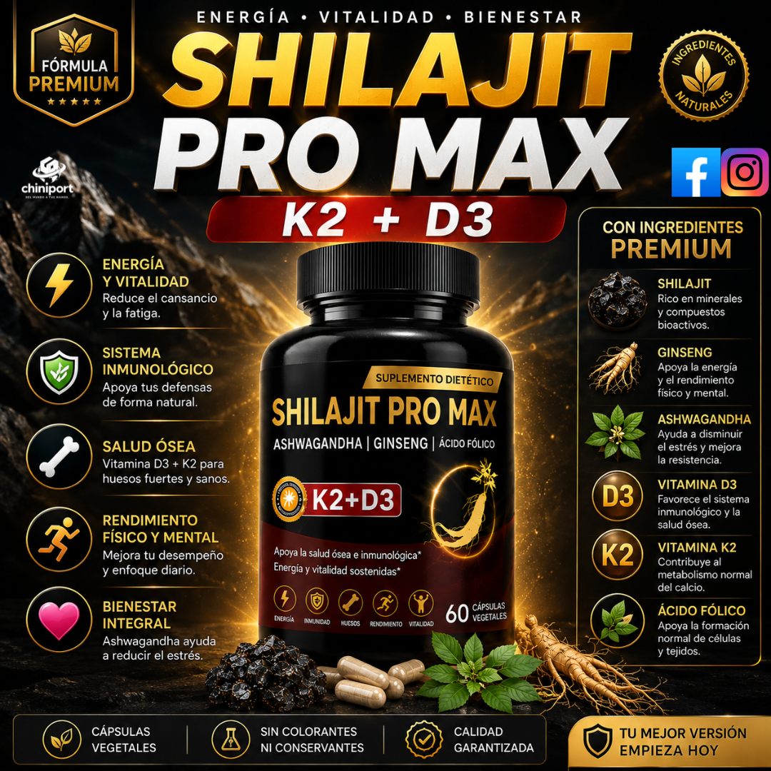 SHILAJIT PRO MAX K2 + D3
