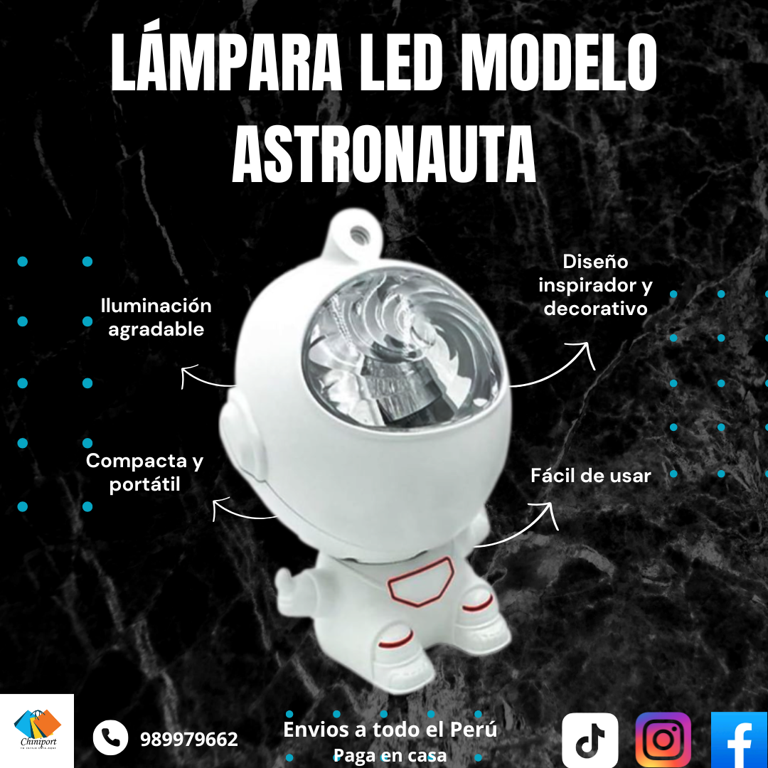 LÁMPARA LED MODELO ASTRONAUTA