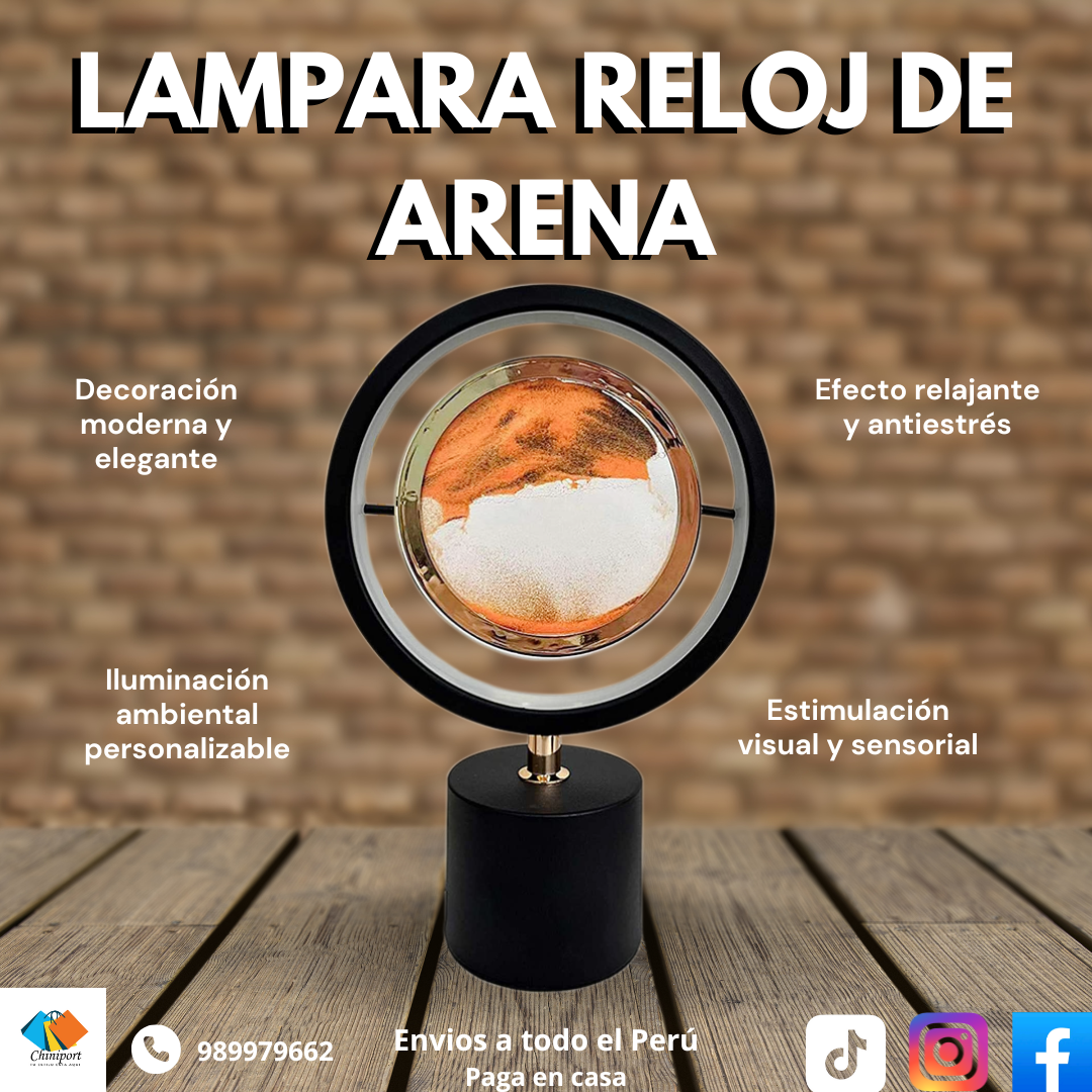 LAMPARA RELOJ DE ARENA