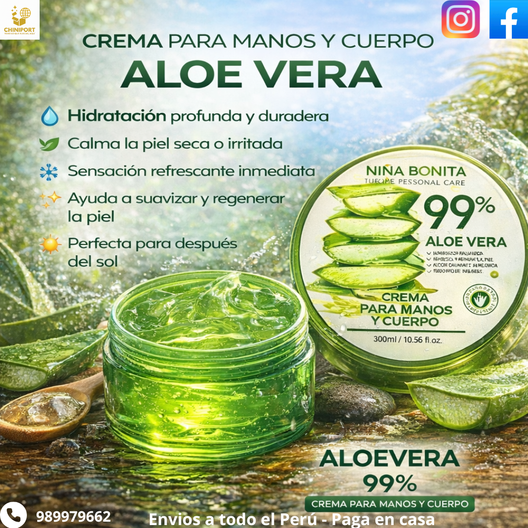 CREMA PARA MANOS Y CUERPO ALOE VERA