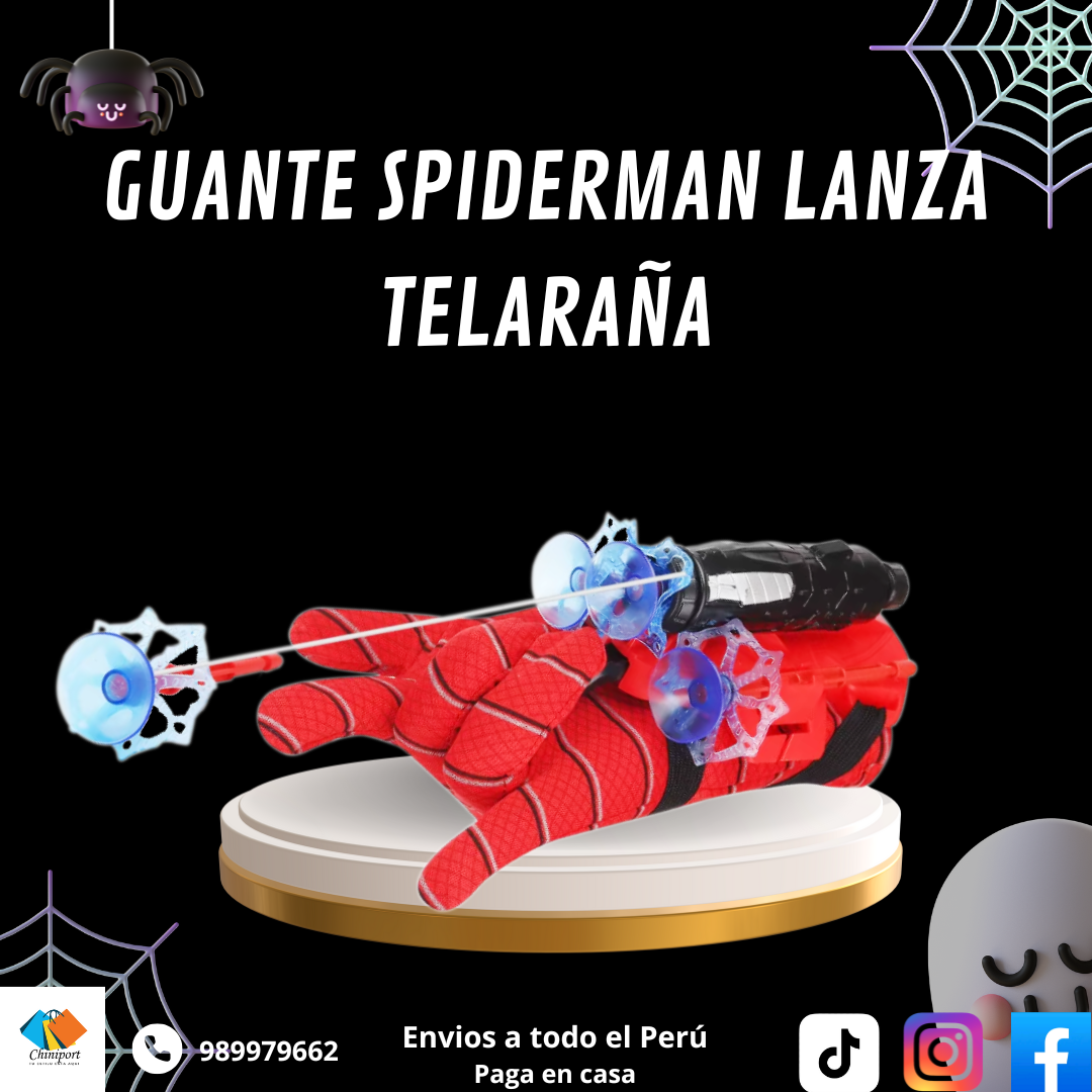 GUANTE SPIDERMAN LANZA TELARAÑA