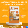 JABÓN ARTESANAL DE ARROZ Y LECHE DE ALMENDRAS