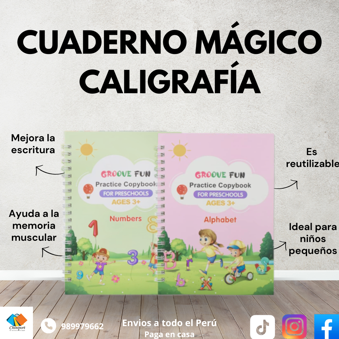 CUADERNO MÁGICO CALIGRAFÍA