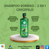 SHAMPOO ROMERO – 2 en 1  CRECEPELO