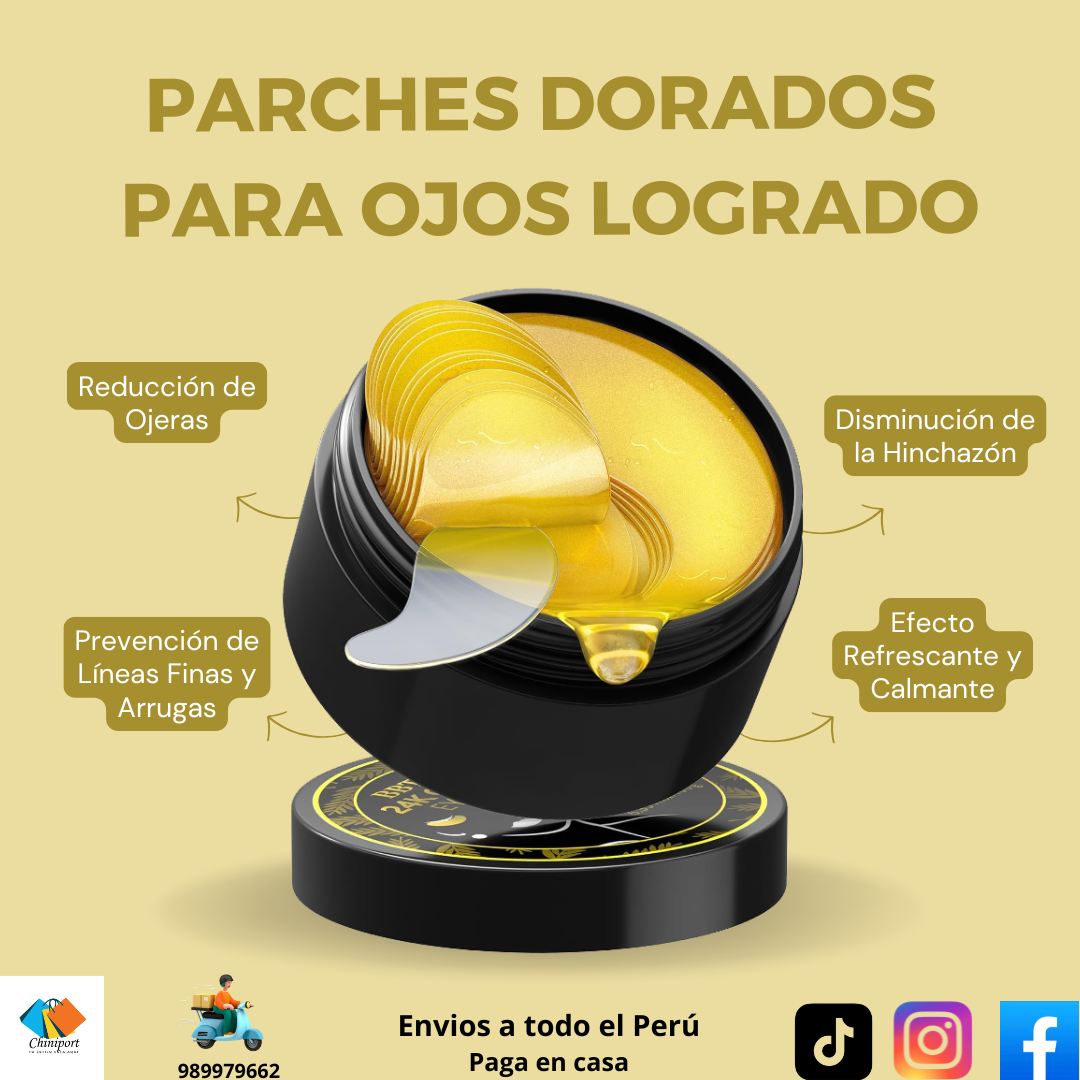 PARCHES DORADOS PARA OJOS